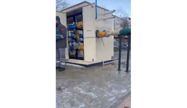 Türkeli'de taşımalı doğalgaz yeniden verilmeye başlandı