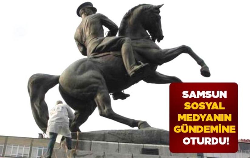 Onur Anıtı'na saldırı sonra Samsun sosyal medyanın gündemine oturdu!
