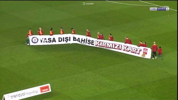Samsunspor-Galatasaray maçında 'yasa dışı bahise kırmızı kart'