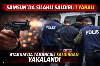 Samsun'da silahlı saldırı