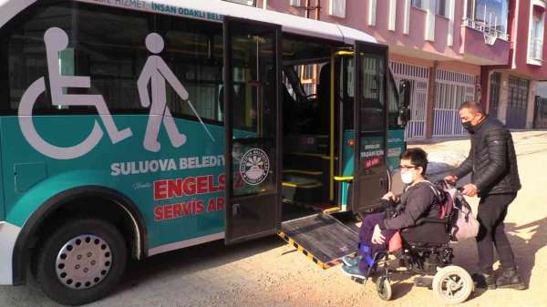 Bu belediye minibüsü sadece engelli öğrencileri taşıyor - Amasya haber