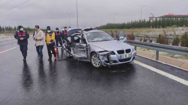 Kayganlaşan otoyolda feci kaza: 1 ölü, 3 yaralı - Bursa haber