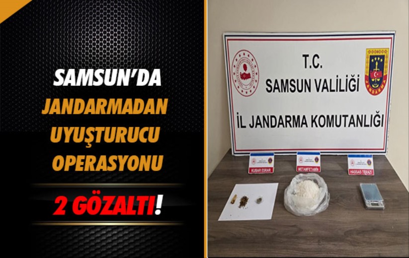 Samsun'da Jandarmadan uyuşturucu operasyonu