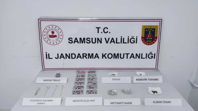 Samsun'da Jandarmadan uyuşturucu operasyonu