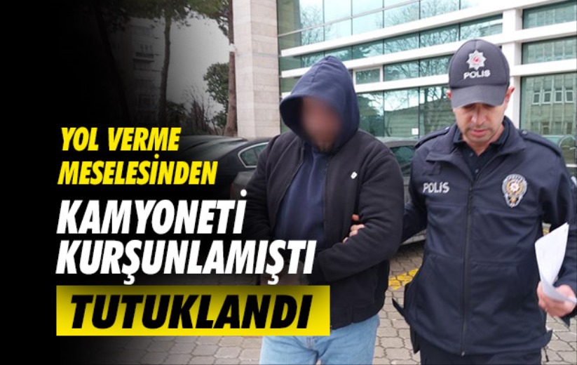 Samsun'da yol verme meselesinden kamyoneti kurşunlayan otomobil sürücüsü tutuklandı