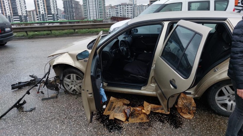 Samsun'da 9 aracın karıştığı zincirleme kaza