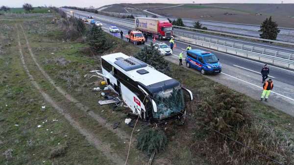 Gelibolu'daki otobüs kazasında yaralı sayısı 40'a yükseldi