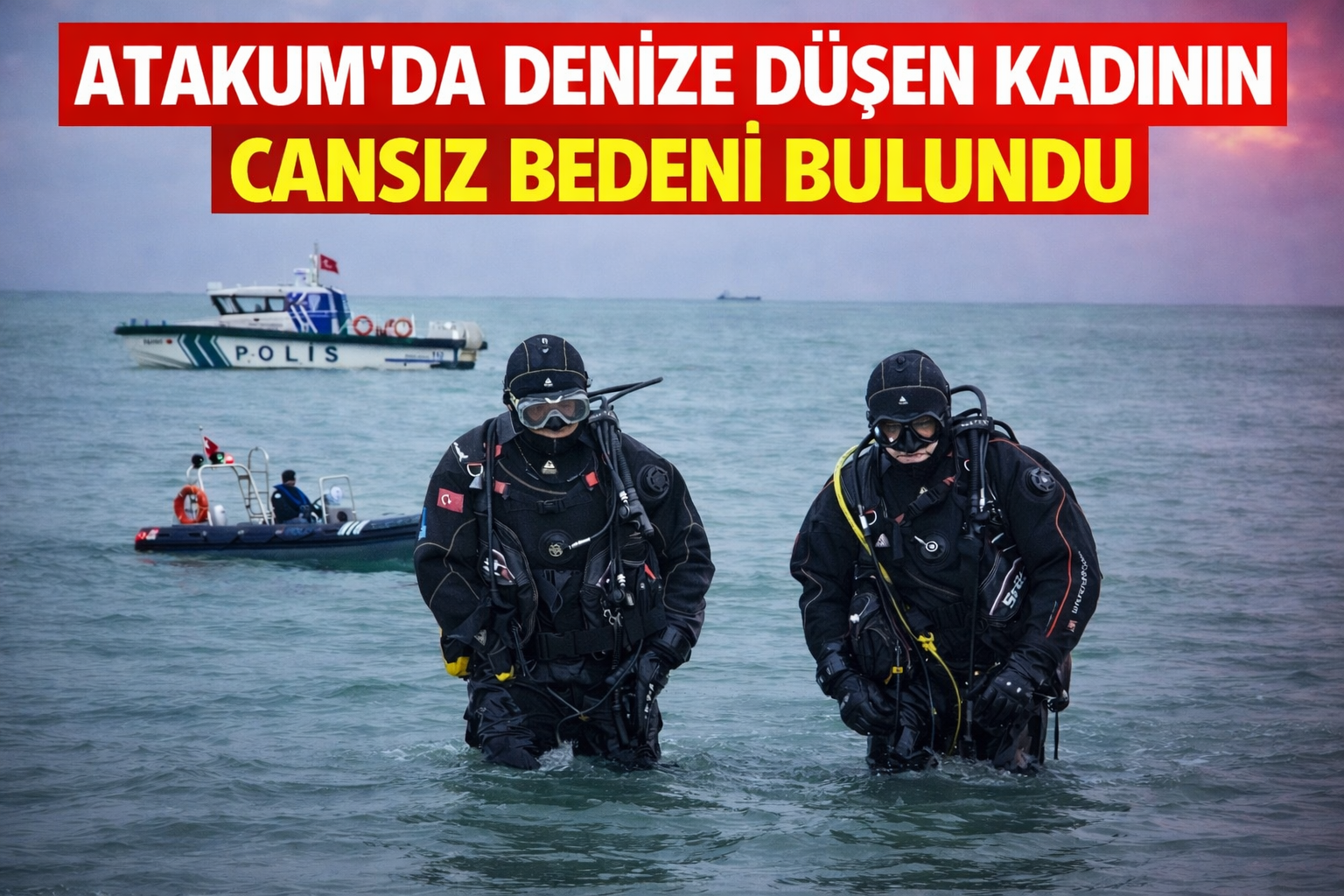 Denize düşen kadının cansız bedeni bulundu