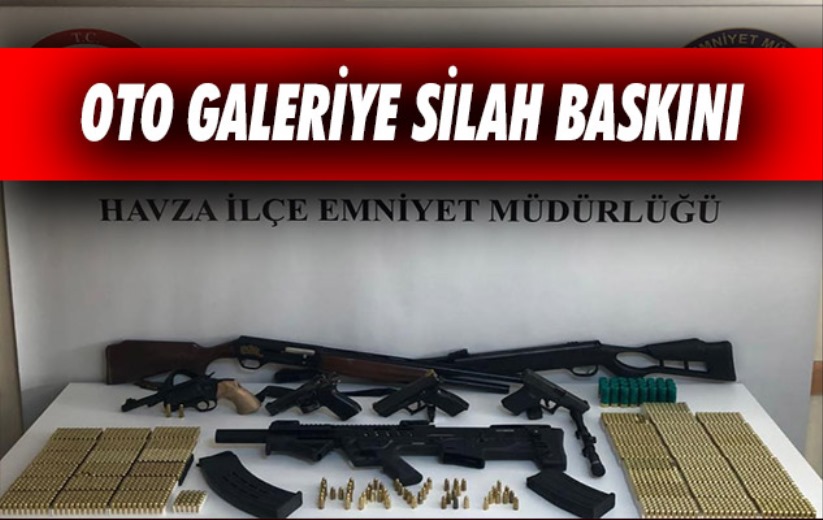 Samsun'da oto galeriye silah baskını