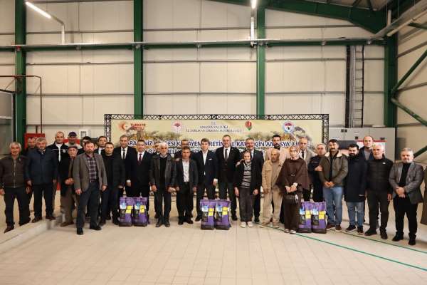 Amasya'da çiftçilere 16 bin kilo yonca tohumu desteği