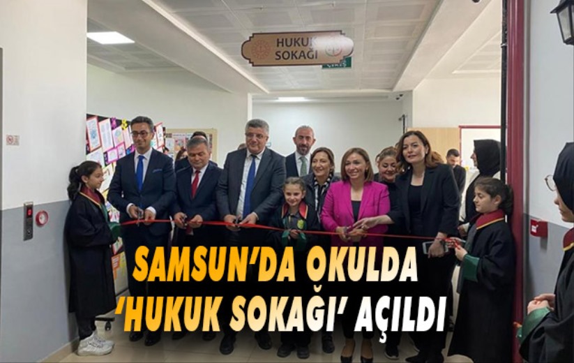 Ortaokulda 'Hukuk Sokağı' açıldı