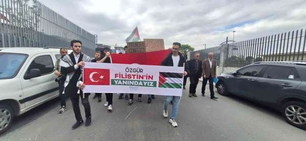 Biruni Üniversitesi'nden Filistin'e destek yürüyüşü