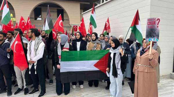 Gazi Üniversitesi'nde Filistin eylemi