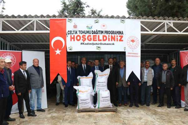 Osmancık'ta üreticilere 18 ton çeltik tohumu dağıtıldı