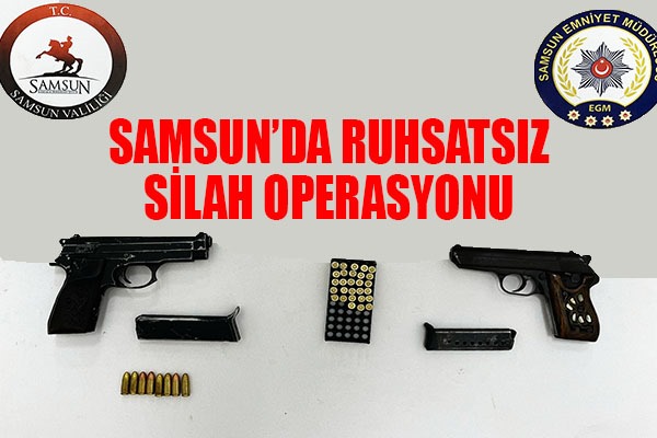 Ruhsatsız Silah Operasyonunda 2 Şüpheli Yakalandı