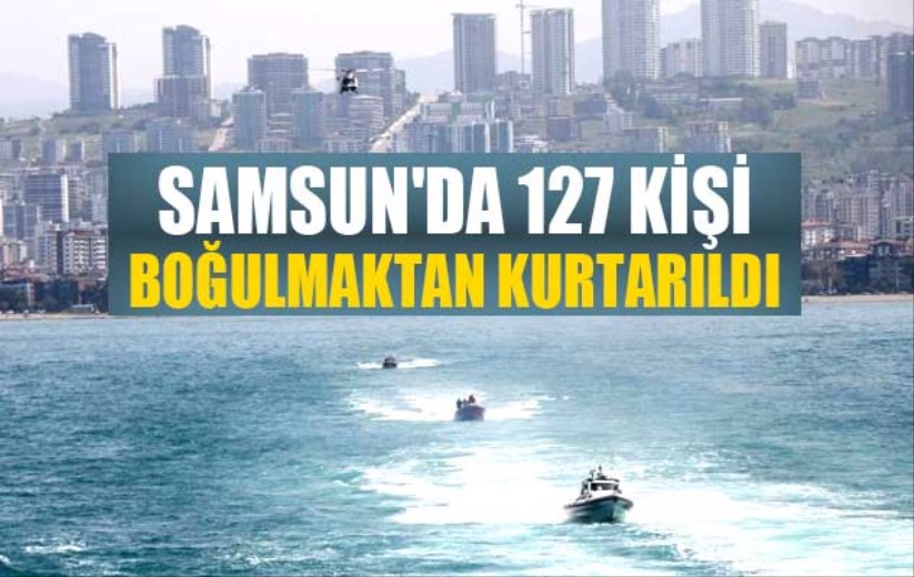 Sahil Güvenlik Samsun'da 127 kişiyi boğulmaktan kurtarıldı