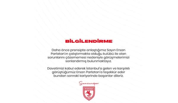 Samsunspor'da teknik direktör krizi - Samsun haber