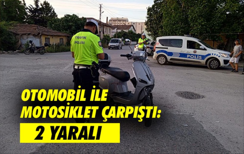 Samsun'da otomobil ile motosiklet çarpıştı: 2 yaralı