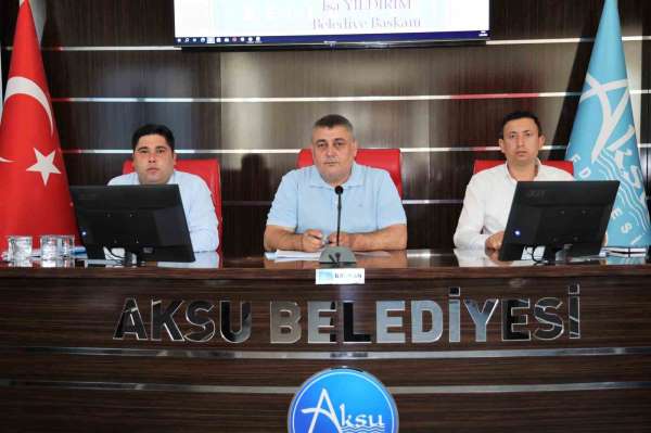 Aksu Belediyesi meclisinde İsrail'in Filistin'e yönelik saldırıları kınandı