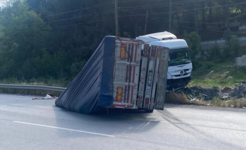 Samsun'da tır ile otomobil çarpıştı: 1 yaralı