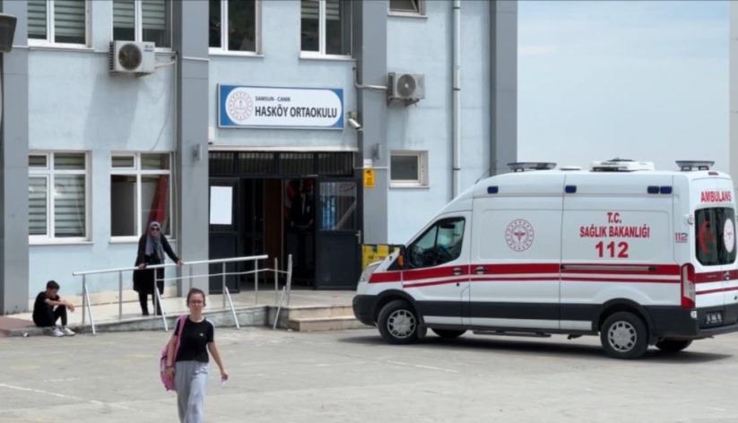 Samsun'da okulda zehirlenme şüphesi: 4 öğrenci hastaneye kaldırıldı