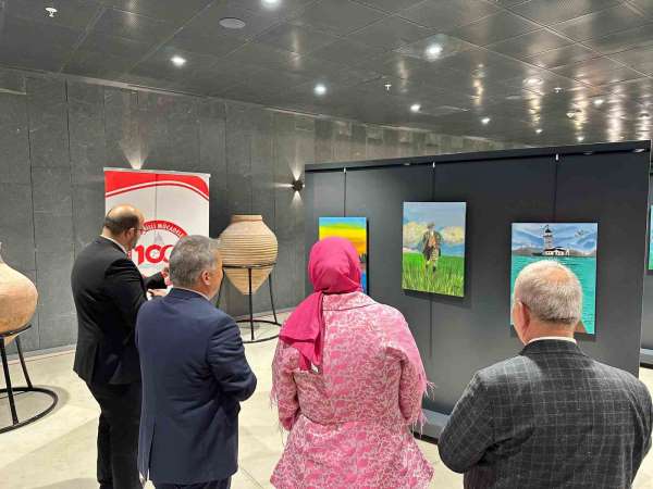 60 öğrencinin resmi, Samsun Müzesi'nde sergilendi