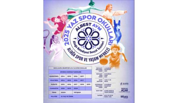 Aliağa Belediyesi Yaz Spor Okulları kayıtları başlıyor