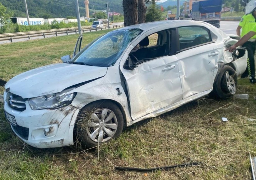 Samsun'da tır ile otomobil çarpıştı: 1 yaralı