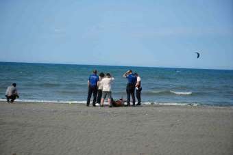 Şimşek İHA Samsun'da sahile vurdu