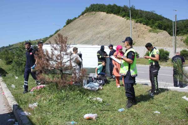 Samsun'daki minibüs kazasında yaralı sayısı 9 oldu