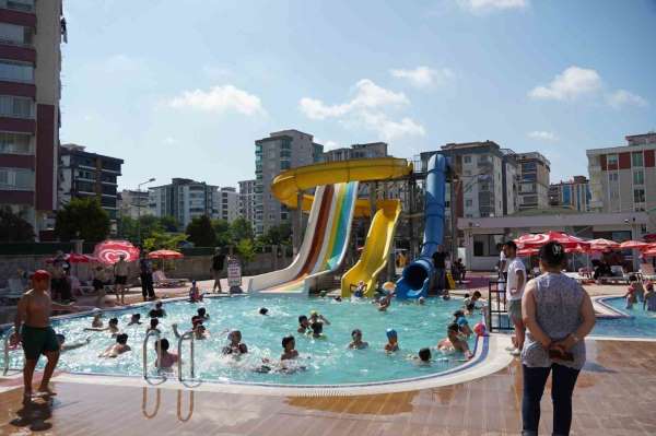 Atakum Belediyesi Aquapark'a yoğun ilgi