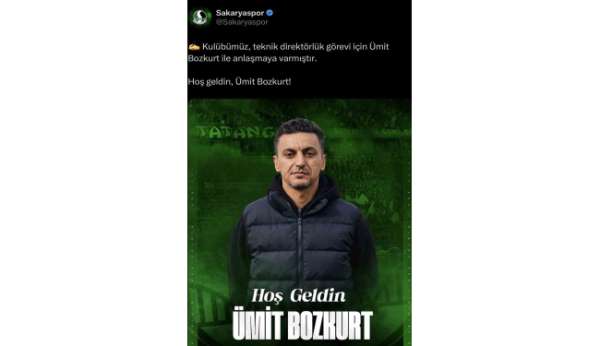 Sakaryaspor, Ümit Bozkurt ile anlaştı