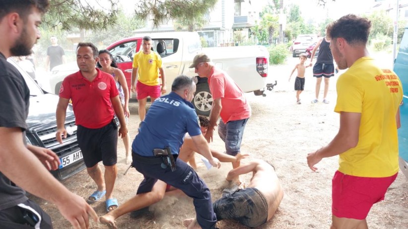 Cankurtaran ile vatandaşın yumruk yumruğa kavgası