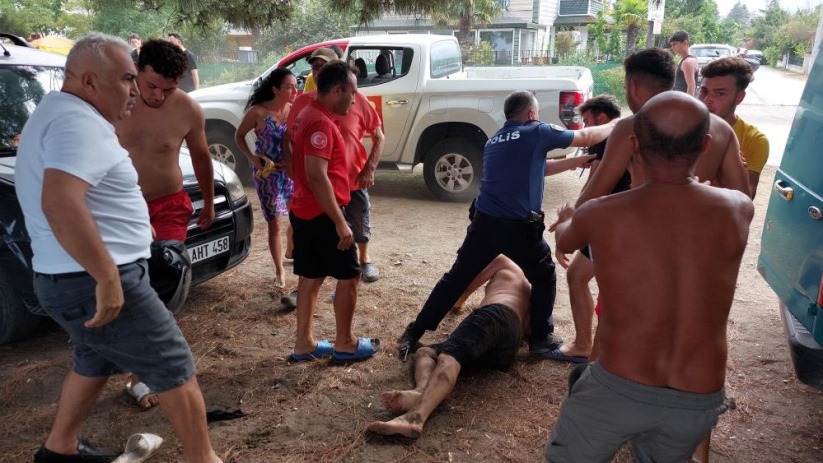 Cankurtaran ile vatandaşın yumruk yumruğa kavgası