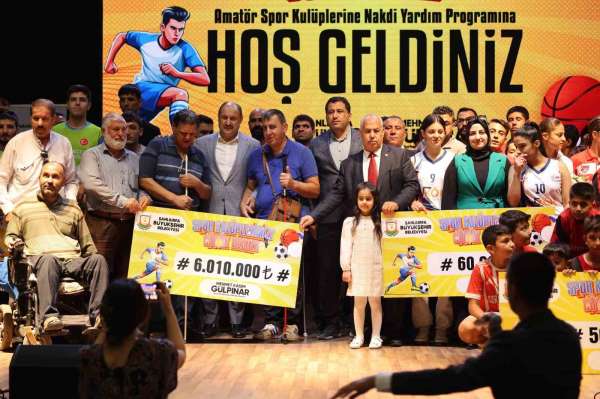 Şanlıurfa'da amatör spor kulüplerine 6 milyon lira destek