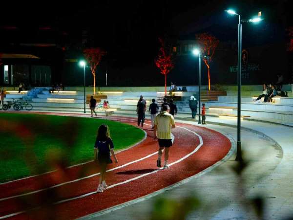 Merkez park şehrin gözdesi, sporun merkezi oldu