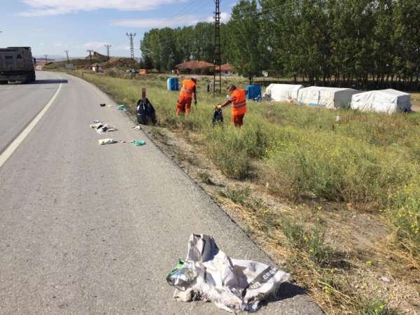 Çorum çevreyolunda hummalı çalışma 