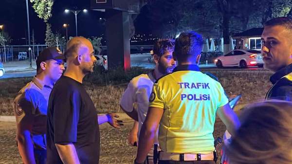 Sinop'ta polis denetimi: Alkollü sürücü polis ekiplerine zor anlar yaşattı