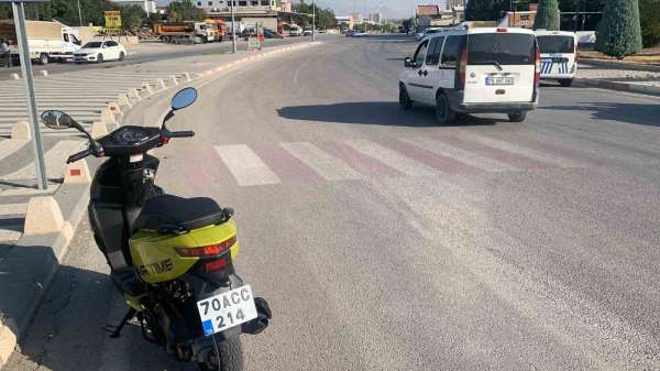 Karaman'da motosiklet kazası: 1 yaralı