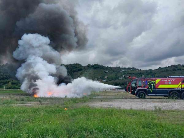 Ordu-Giresun Havalimanı'nda acil durum tatbikatı