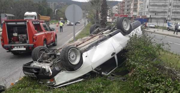 Milas'ta trafik kazası; 1 yaralı 