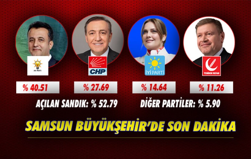 Samsun Büyükşehir Belediyesi seçiminde son dakika! 