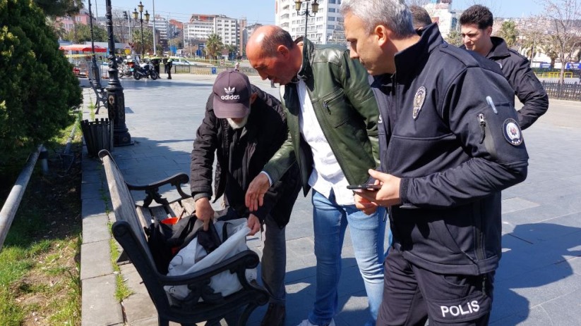 Samsun'da şüpheli çantalar polisi alarma geçirdi
