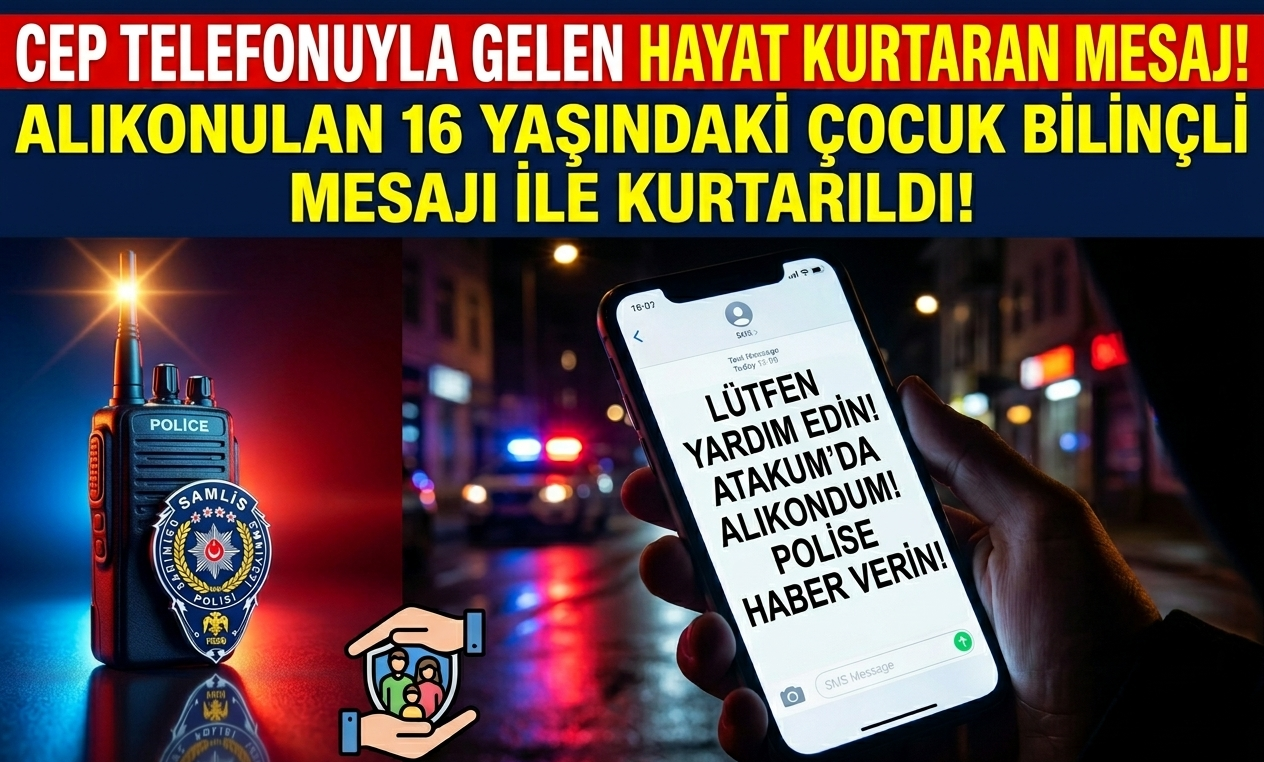 Samsun'da kız çocuğu attığı mesajla kurtarıldı: 4 gözaltı