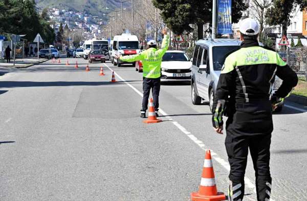 Ordu'da bir haftada 20 binden fazla araç ve sürücüsü denetlendi
