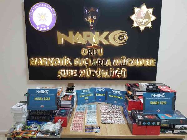 Ordu'da uyuşturucu ticareti yapanlara operasyon