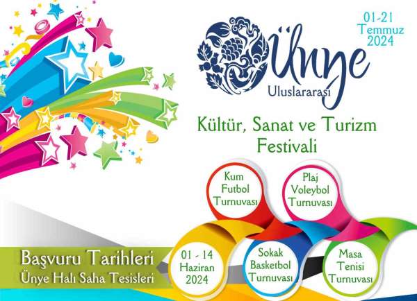 Ünye'de kültür, sanat ve turizm festivalinin 24'üncüsü düzenlenecek