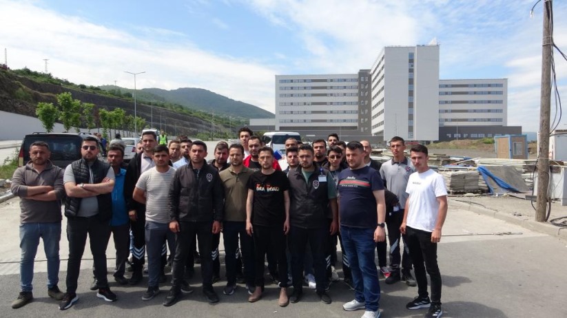 Samsun Şehir Hastanesi'nde taşeron firmasına bağlı özel güvenlik görevlileri 3 aydır maaş alamıyor