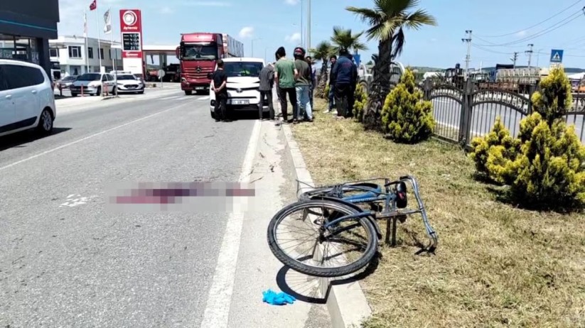 Samsun'da hafif ticari aracın çarptığı bisiklet sürücüsü hayatını kaybetti