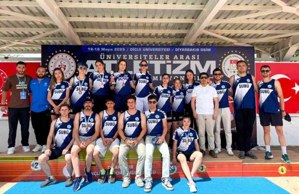 Üniversiteler Arası Atletizm Türkiye Şampiyonası'ndan madalyalar ve kupa ile döndüler